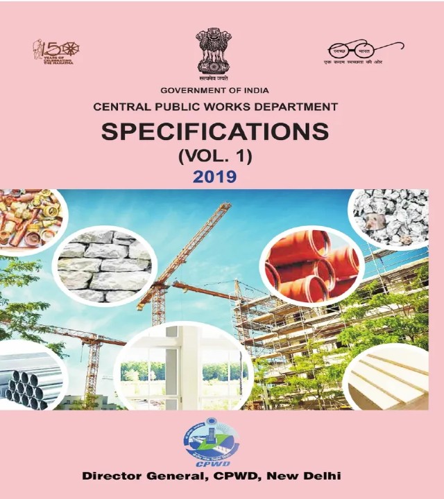 CPWD Specifications 2019 - Volume 1 - PDF