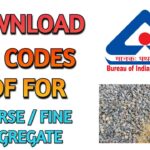 Civil Engineering PDF of BIS Codes For Coarse Fine Aggregate