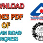 Civil Engineering PDF of (Indian Road Congress) IRC Codes