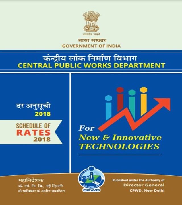 Schedules of Rates New and Innovative Technologies - 2018 - PDF